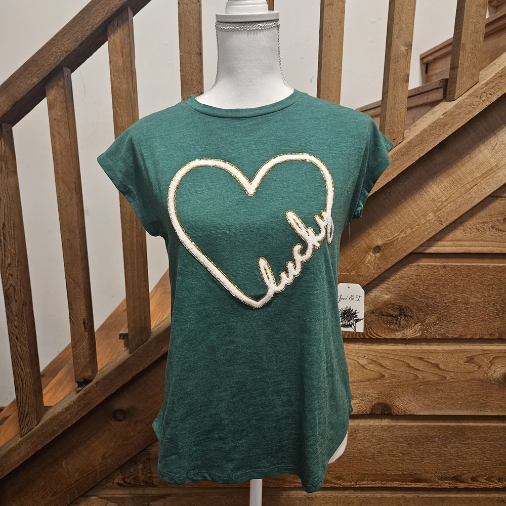 Joei&I Lucky Green Short Sleeve Tee